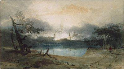 Bedlam Furnace Near Irongate, Shropshire by John Sell Cotman